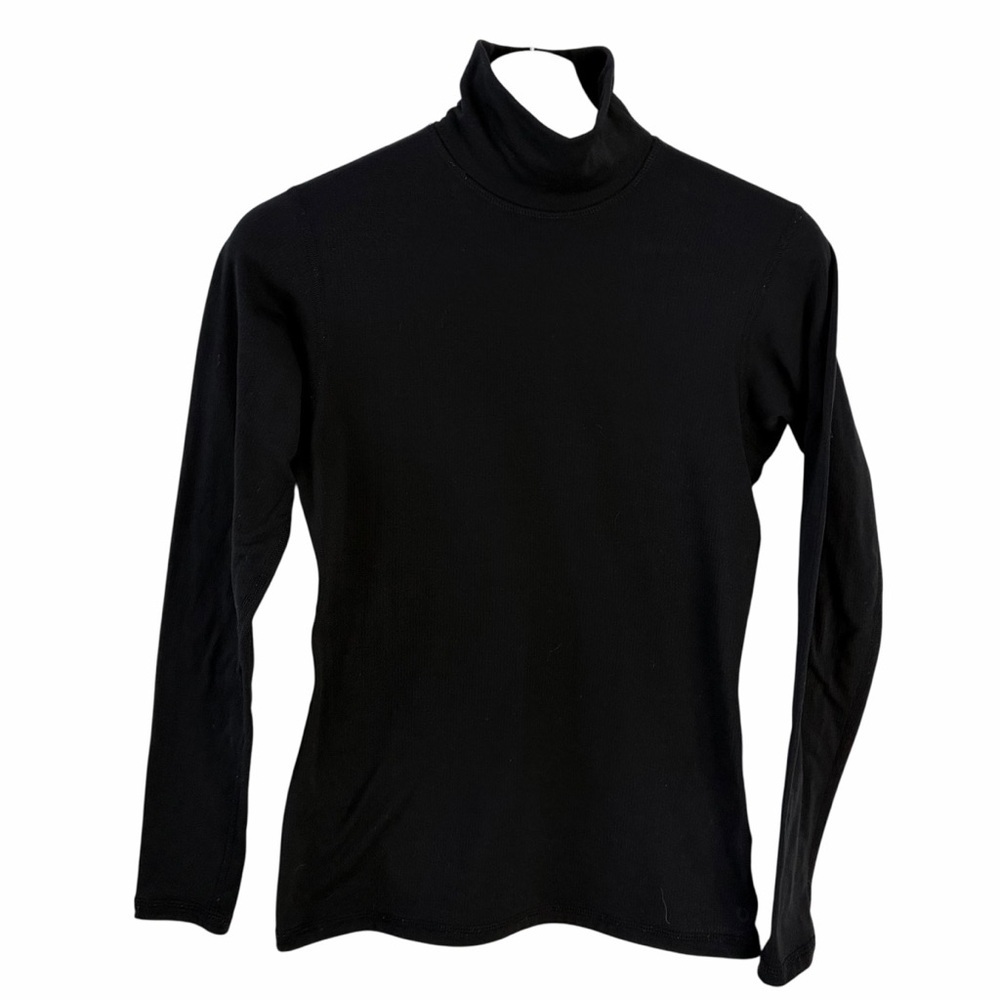 MEC Black Recycled Performance Turtleneck Base Layer Minimalist Outdoor s/p - Picture 2 of 12